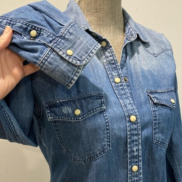 American Eagle Denim Shirt - Picture 9 of 16